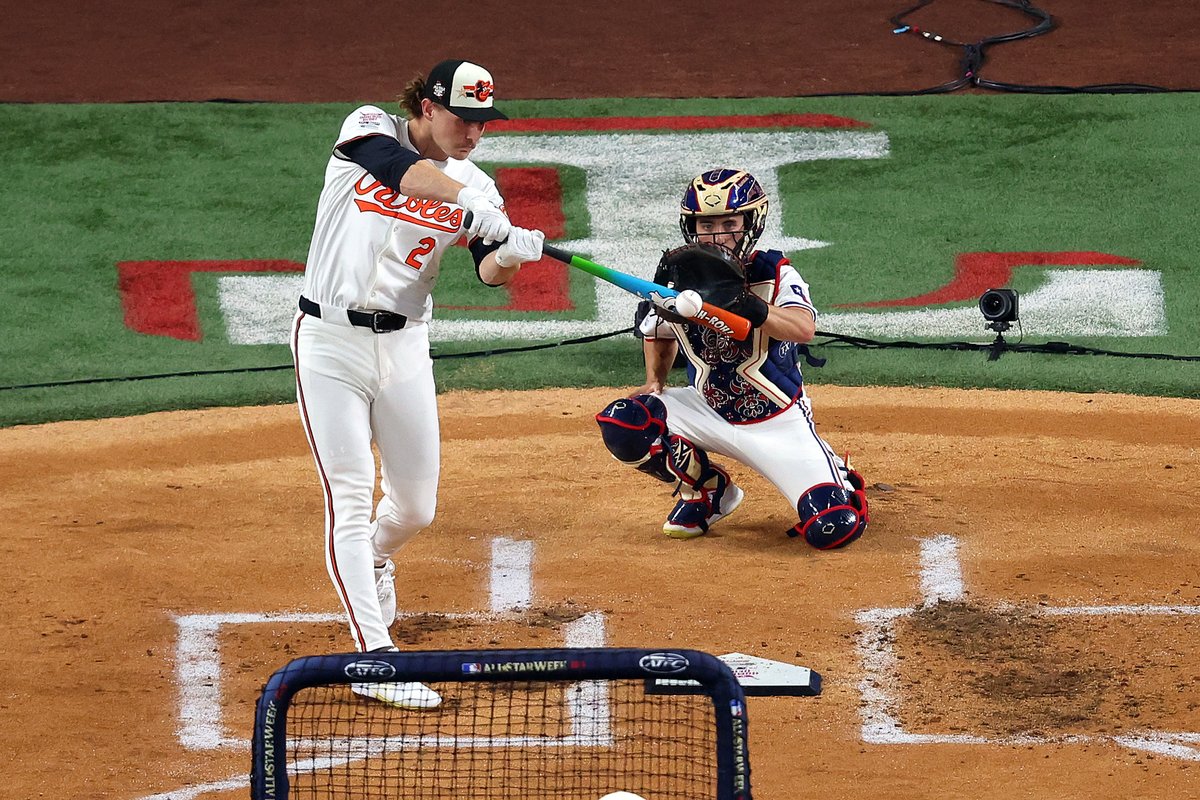 The name Gunnar Henderson is gonna be one you’re hearing PLENTY for a long time.

Repost and comment for a chance to win a ball he smashed during this year’s <a href="/TMobile/">T-Mobile</a> #HRDerby.

No purchase necessary. 18+. Ends 9:00pm ET on 8/25. Restrictions apply; see Official Rules: