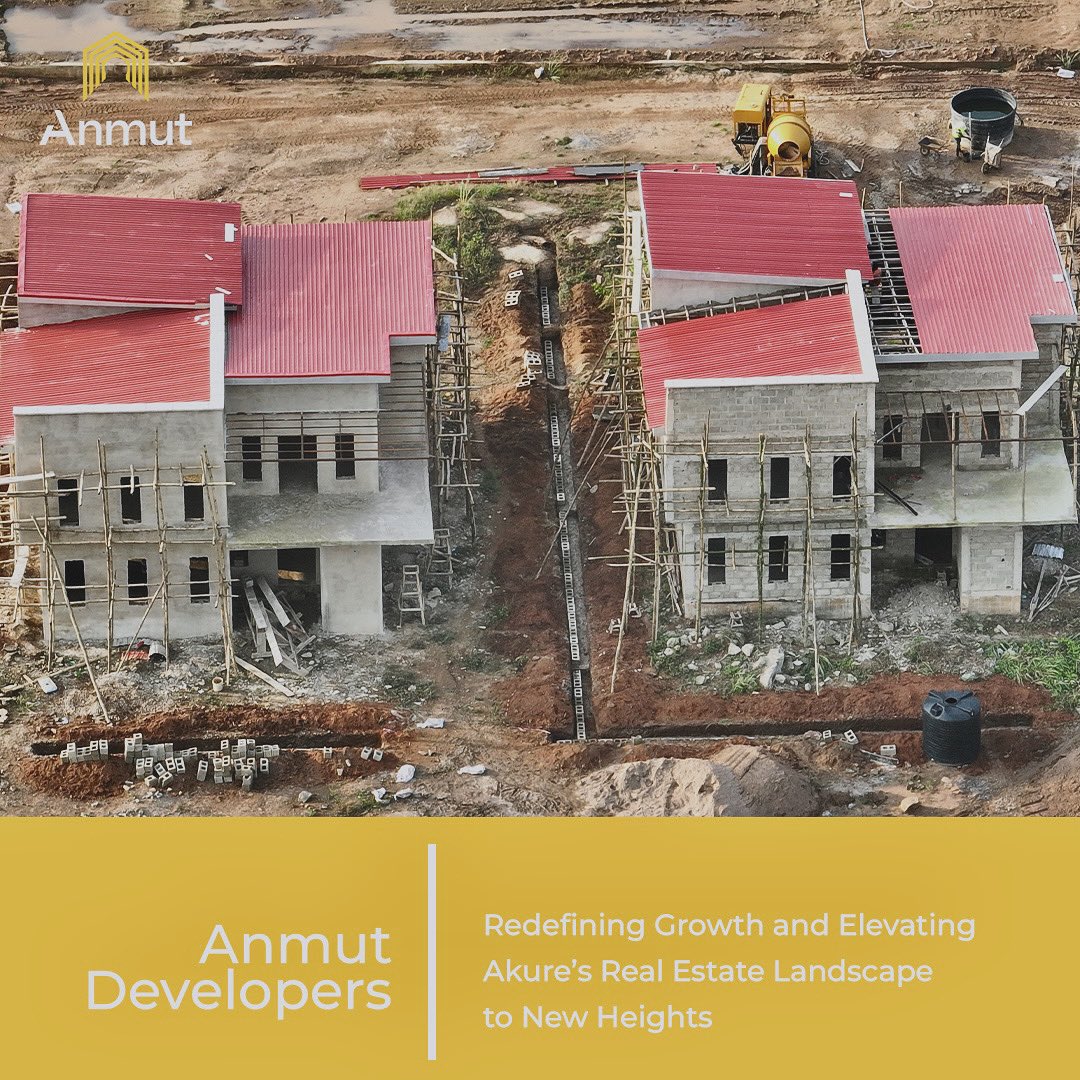 Anmutdevelopers's tweet photo. Building the Future of Akure with Visionary Real EstateβAnmut Developers at the Forefront of Innovation.
#realestate #investment #anmutdevelopers #akure #ondostate #construction #nigeria #bbnaija https://t.co/ZBgTZAS4ZO