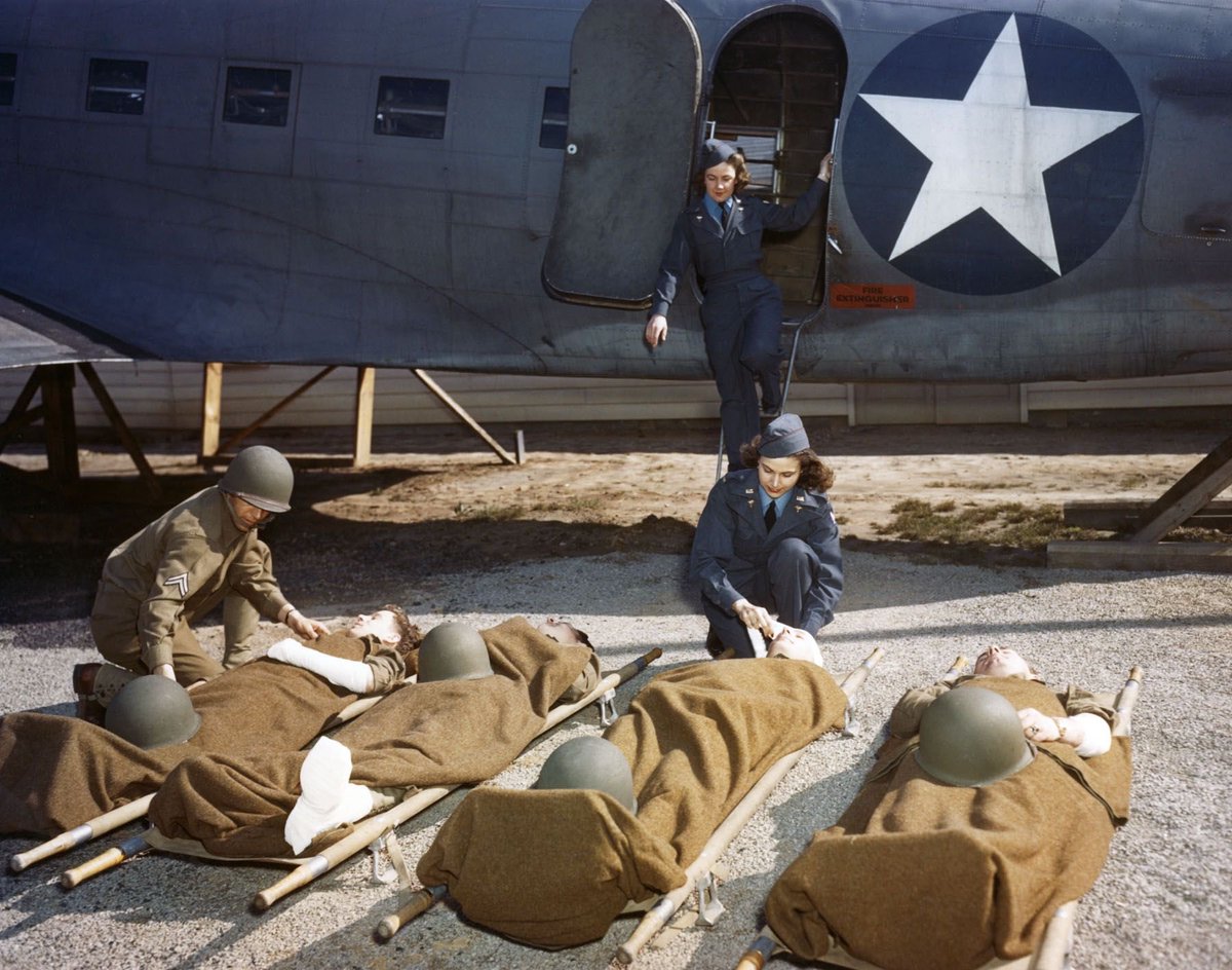 RafMetheringham's tweet photo. Amongst the attractions at our D-Day Anniversary event on Sunday 25th Aug is a talk by aviation heritage specialist Brian Riley about the #USAAF Winged Angels, a small team of nurses who flew on #C47s to care for repatriated and wounded from France. https://t.co/BN5IBCRoNO https://t.co/SEkVy8W9BC
