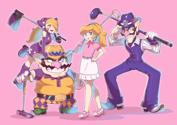 PEACH MONTH - DAYS 18, 19 &amp; 20The gang is here to slay the golf! WA!tch out!#PeachMonth_Saiwo 