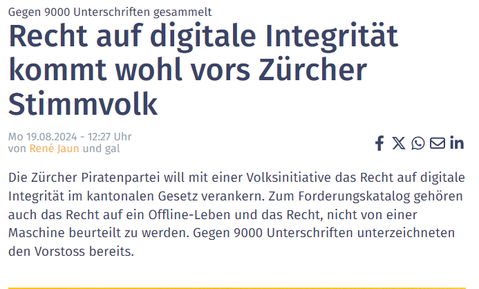 ppsde's tweet image. Wir hatten schon lange nicht mehr so viel Aufmerksamkeit in der Presse. Die Digitale Integrität rockt!
Schon auf der Strasse haben wir es gespürt, selten war es so einfach Unterschriften zu sammeln. Wir haben auch bei euch sehr grosse Zustimmung!

In Genf wurde die Digitale…