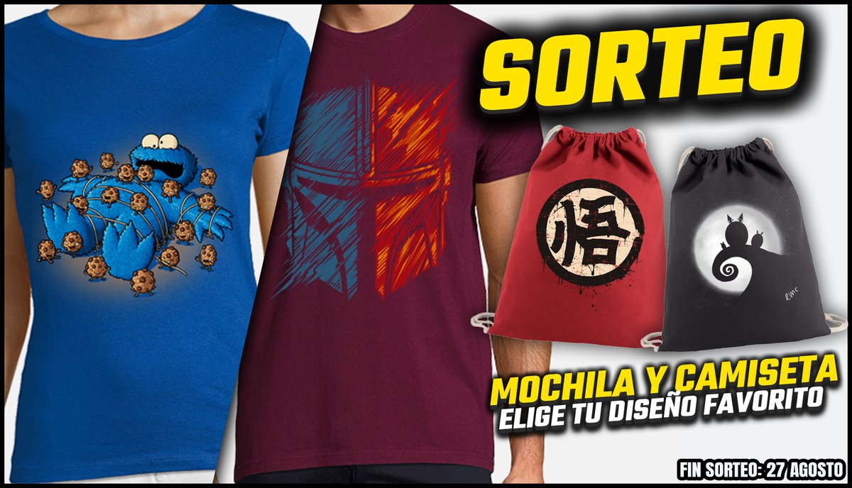 MagicMundi's tweet photo. NUEVO SORTEO 💥

Regalamos una MOCHILA y una CAMISETA con el diseño que TÚ ELIJAS 🎁

✅ Solo tienes que hacer RT a este tweet 
✅ Y elegir tu diseño favorito https://t.co/lQ019lFErx

Fin: 27 de agosto https://t.co/o68xGX3mFU