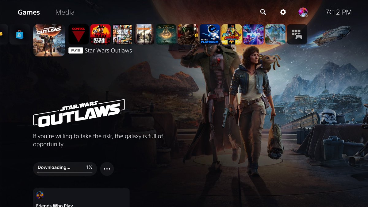 BigOhD's tweet photo. ‘Star Wars: Outlaws’ you say 👀

Feeling internally grateful that I will get to play through this game and will be able to share my experience with everyone on August 26th. 

Thank you so much @Ubisoft for providing this 👊🏾
#UbisoftPartner #ad https://t.co/8qHrOEZWUS