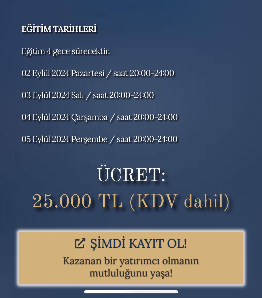 Vay olaya bak emk

Biz ÜCRETSİZ hem temel hem teknik analiz eğitimi veriyoruz, 4 gece değil 3 ay gece gündüz  sürdürüyoruz

VALLA ÇOK SAF ADAM VAR YA :)

t.me/commanderkale girin tanışın paralı eğitim verenlere inat beleş bizde 😂

#borsa #kozal #petkm #ipeke #kozaa #megap