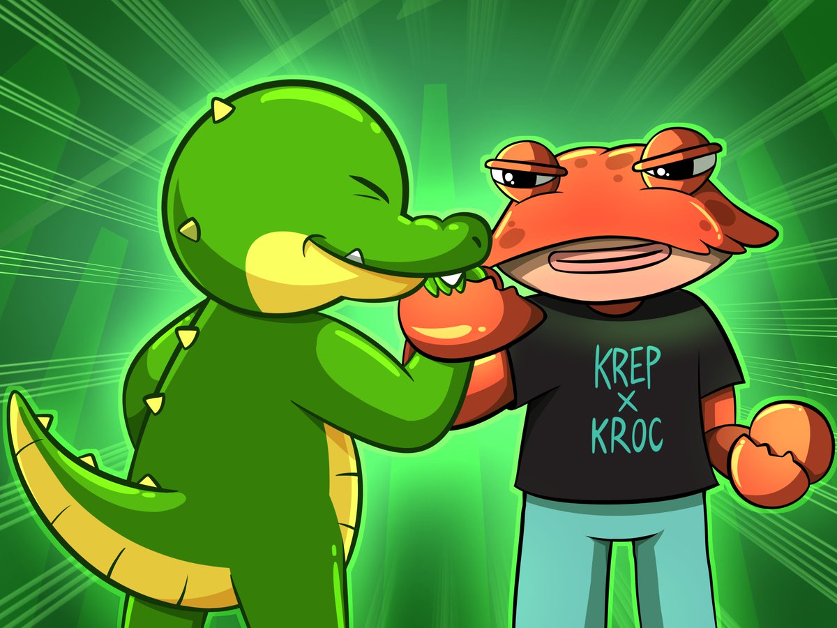 🚨 Big news! 🐊🤝🦀 Kroc Bot and $KREP are teaming up for an epic collaboration! To celebrate, we're launching a 100$ $KAS giveaway! 💰

Ready to catch those gains? Join the collab and win BIG!

To enter:
1️⃣ Follow <a href="/krocbot_KAS/">Kroc Bot</a> &amp; @krepstaonkas
2️⃣ Retweet
3️⃣ Tag 3 friends

Let's
