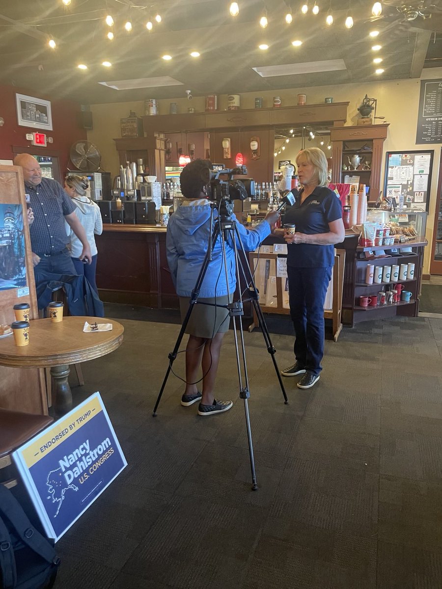 Had a wonderful morning in Eagle River making sure folks get out and vote. Remember to vote for Dahlstrom today!