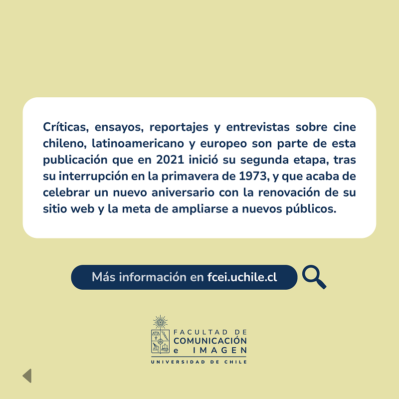 🎦📚Revista Primer Plano celebra sus tres años con metas hacia su consolidación uchile.cl/c219443
