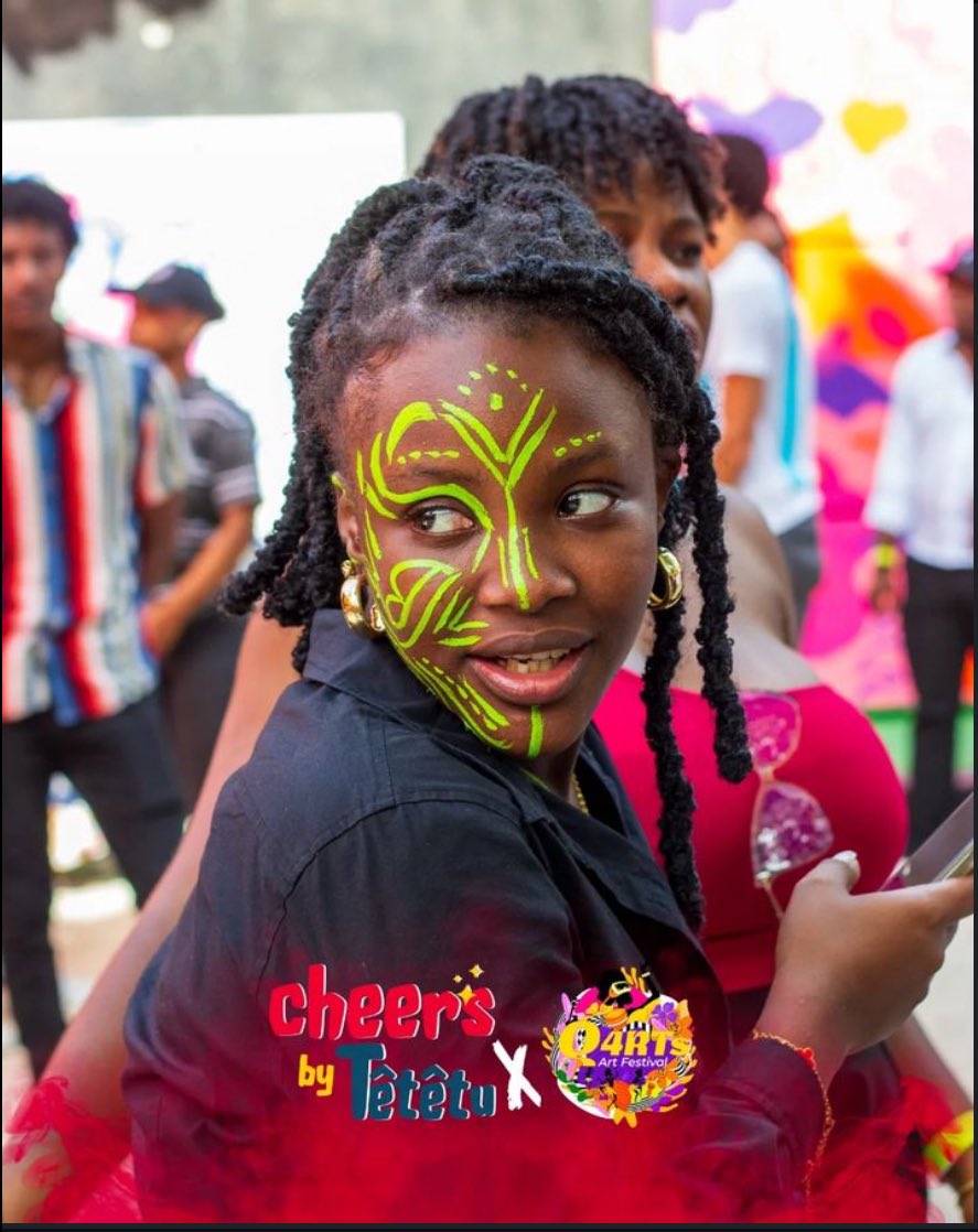 Veridiques_art's tweet photo. Here are some paintings I created as part of the Q'arts festival. I was both a member of the organizing team and a painter at the event. 

body art and face art 🎨🥂 By véridiques 

@LunionSuite @FacesOfHaiti_ @carelpedre @marcalainb https://t.co/etxbFai5eE