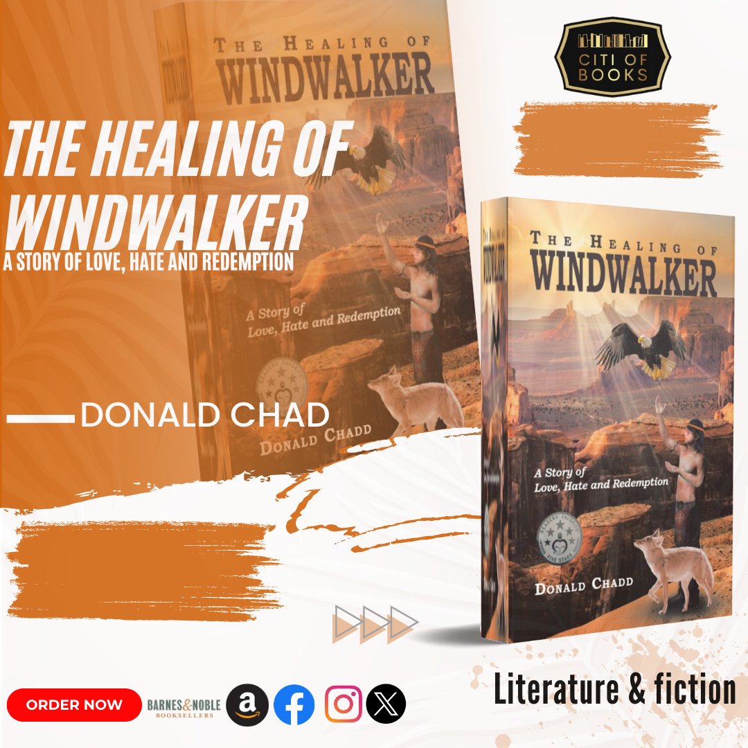 CITIOFBOOKSINC's tweet photo. “The Healing of Windwalker: A Story of Love, Hate, and Redemption” by Donald Chadd environment.
#WritingCommunity #BookClub #BooksofFacebook #Reels #BooksofInstagram #mustread #nonfiction #citiofbooks #booksworthreading #Writerslift #mustread #citiofbooks #AuthorDonaldChadd https://t.co/8BbpaFItYa