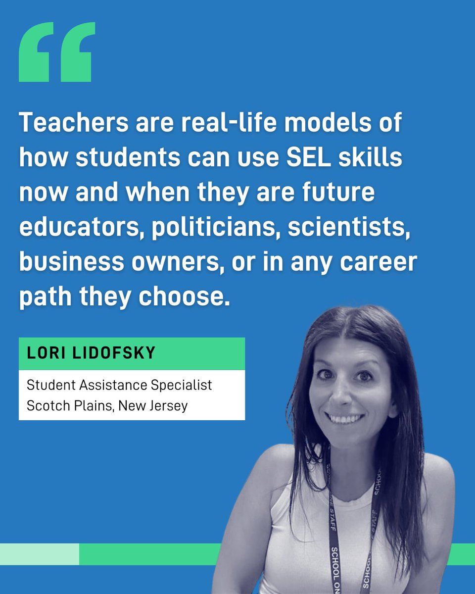 caselorg's tweet image. When educators welcome students back to class; they set the tone for the whole year! As role models for social and emotional learning (#SEL), educators teach social and emotional skills alongside academics to prepare students for their futures. Let’s recognize the crucial role of…