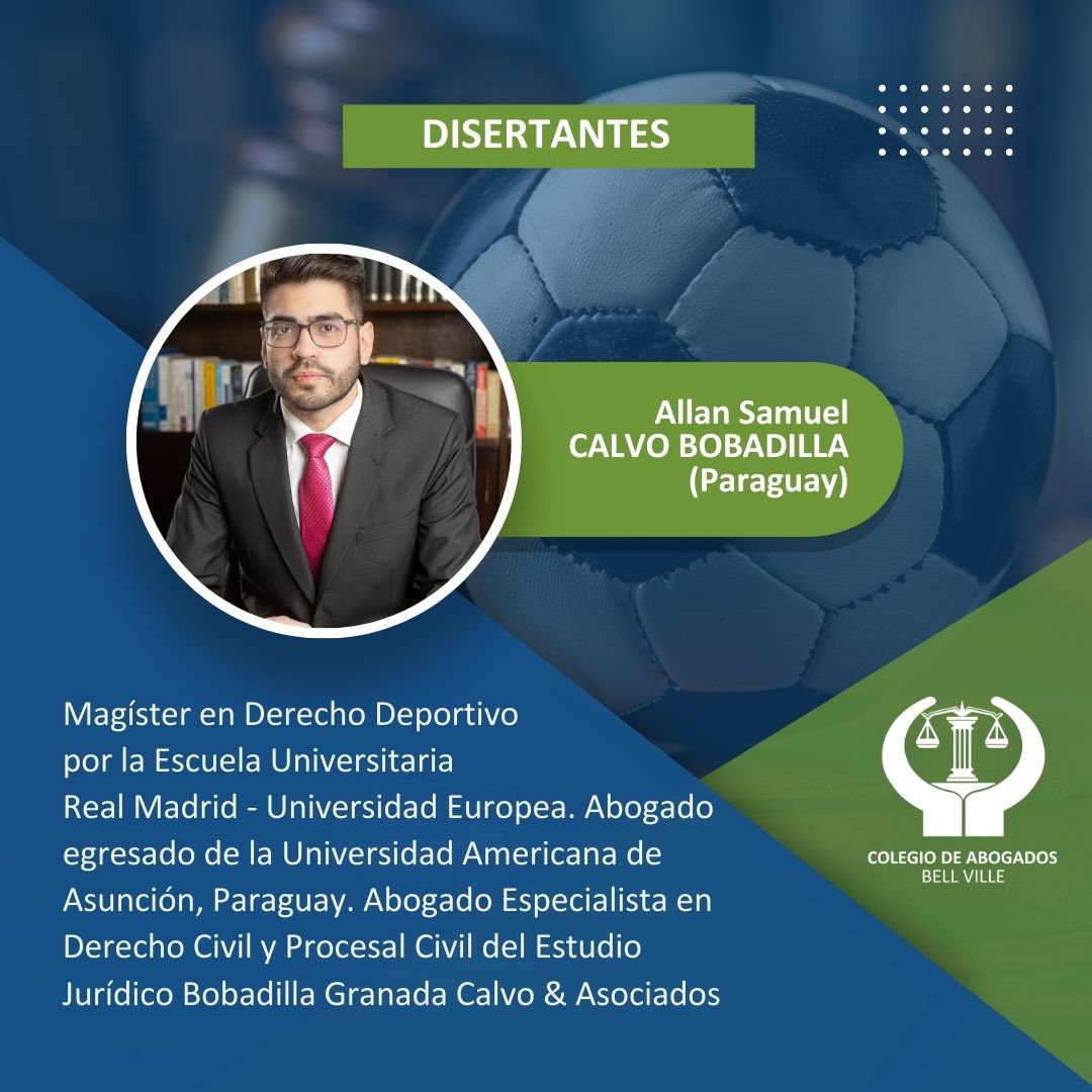 allancalvob's tweet photo. JORNADA INTERNACIONAL DE DERECHO DEPORTIVO 

Agradecido con el Colegio de Abogados de Bell Ville - Córdoba - Argentina por la invitación.

Con amigos y colegas de excelencia estaremos disertando sobre algunos temas  centrales del mundo apasionante del Der. Deportivo https://t.co/pH2yzGpBiv
