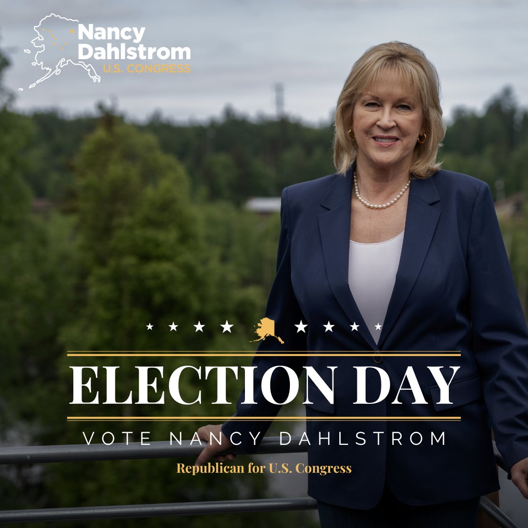 It's Election Day, Alaska! Now more than ever, we need serious change in Washington. Make sure you get out and vote for Dahlstrom! #AKAL