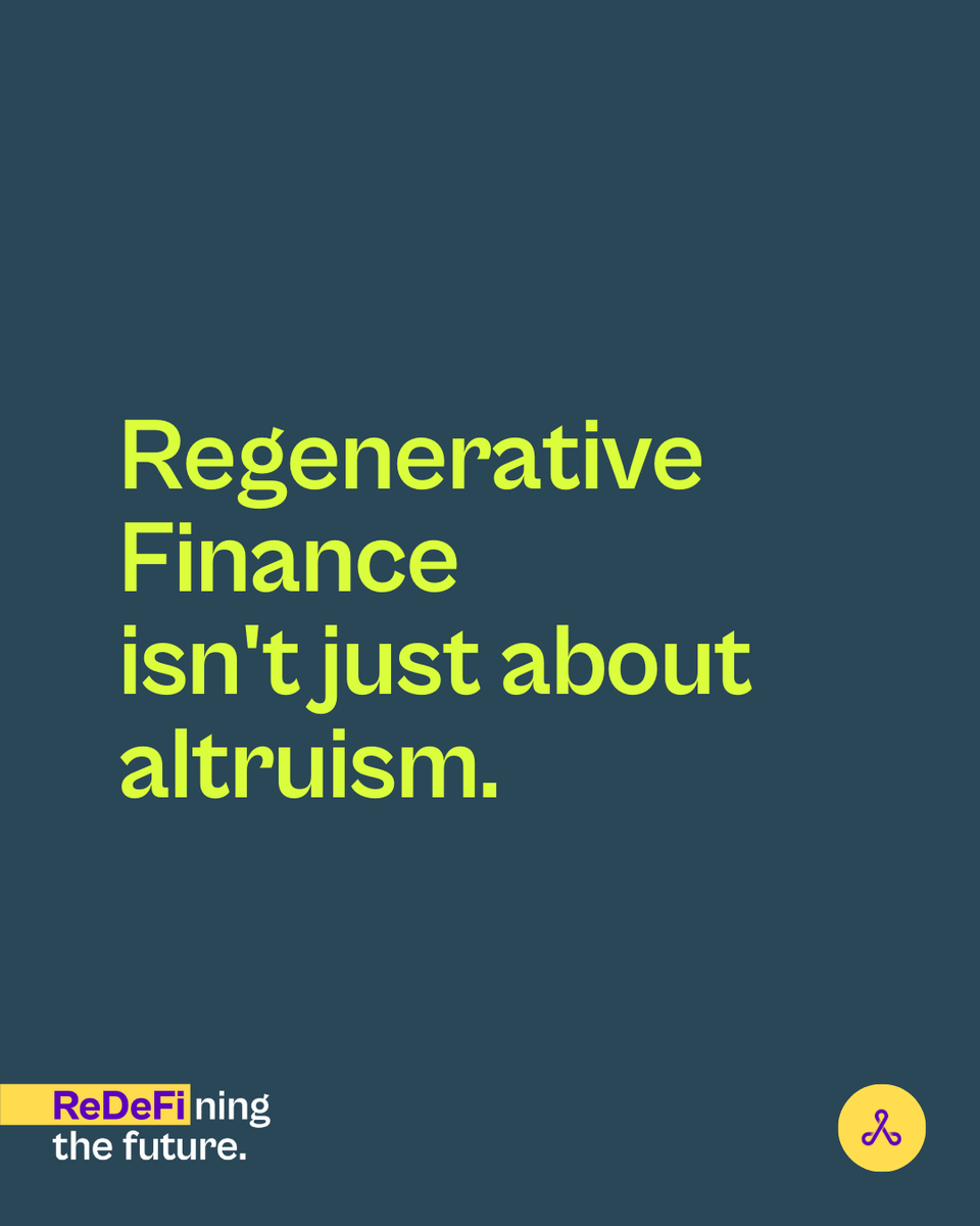 Alternun_io's tweet photo. Let's build a future where profit and purpose go hand in hand through #ReFi💡🌱
What’s your vision for a financial future that supports people and the planet? 🌍💡
#ReFi #regens #finance #acidmonday #DegensClub https://t.co/p0jyJevR7o