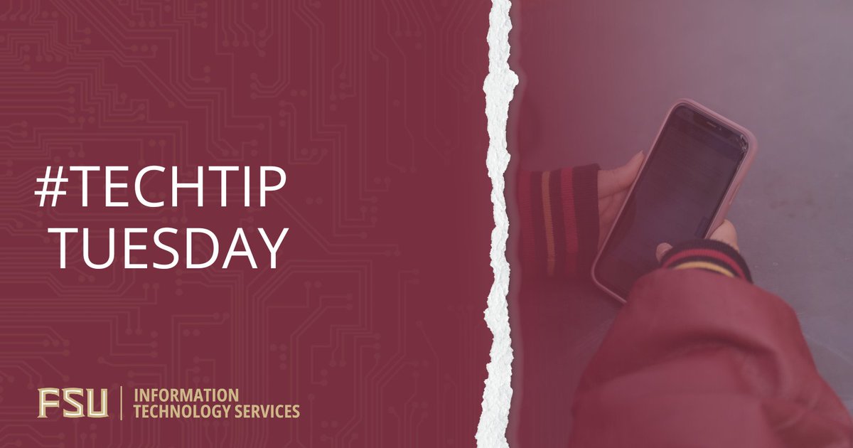 floridastateITS's tweet photo. Smartphones offer Focus Mode to reduce distractions by limiting notifications during specific times or activities. Customize your Focus Modes for work, personal time and sleep.
#FSUTech https://t.co/2uJcL9ZHiI