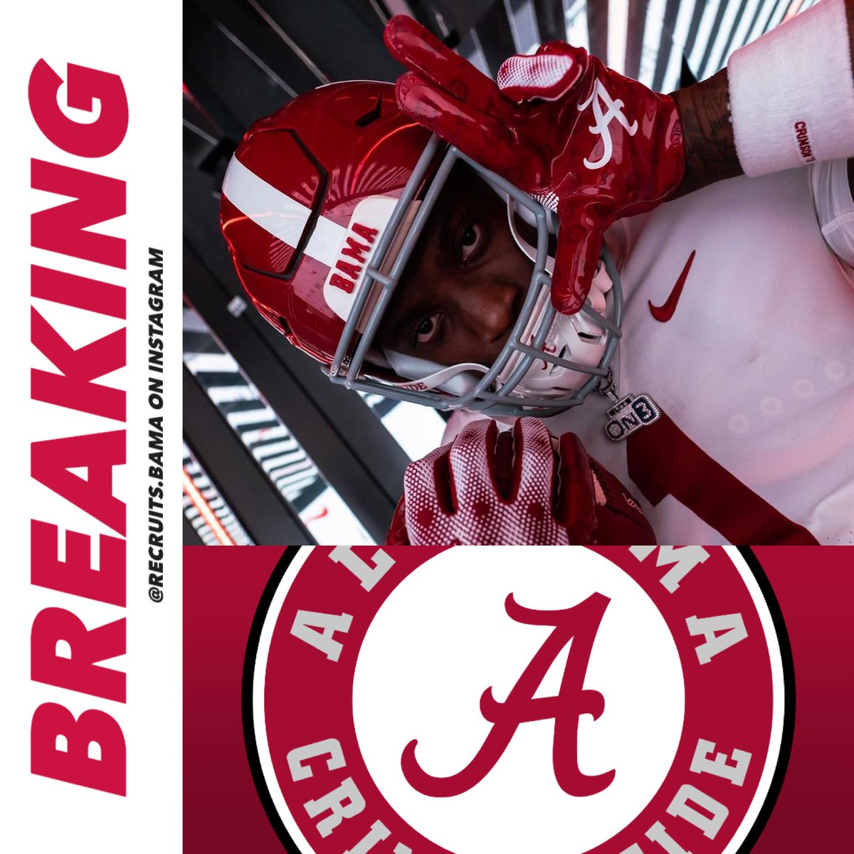 RecruitsBama's tweet photo. 𝗕𝗥𝗘𝗔𝗞𝗜𝗡𝗚: 2025 5 ⭐️ RB Akylin Dear has COMMITTED to #Alabama! He chose the #CrimsonTide over Ole Miss and Mississippi State

“Alabama is Alabama. They’re always going to be a top-tier school and a powerhouse.”

The former Rebels commit visited the #Tide for an OV from June 14-16. He has been to Tuscaloosa at least double-digit times in his recruitment.

Dear is ranked as the #31 player nationally, is the #2 RB in the country, and is the #3 player in Mississippi