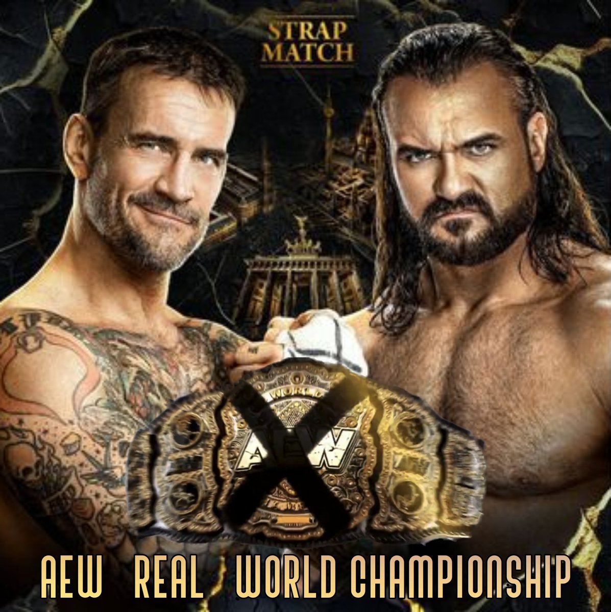 WCGhostHardcore's tweet photo. #WWEBash
#WWEBashinBerlin 

Drew McIntyre [c] vs CM Punk

#AEW "Real" World Championship rematch https://t.co/Zd7hv8us2x