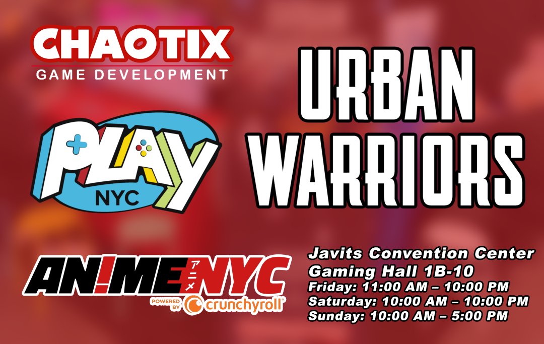 Fighter's Forge (ChaotixGameDev) π PAX East (@chaotixgamedev) on Twitter photo As a New Yorker, I can't tell you what it means to me to be a first time exhibitor at the Javits Center! If you love arena fighters, check out 'Urban Warriors', 'Dojo City', & 'Bungo Bash' this weekend <a href="/Playcrafting/">Playcrafting</a> #PlayNYC! animenyc.com/badges <a href="/_AtlanticGames_/">Atlantic Games, Inc.</a> <a href="/BungoStudios/">Bungo Bash</a> As a New Yorker, I can't tell you what it means to me to be a first time exhibitor at the Javits Center! If you love arena fighters, check out 'Urban Warriors', 'Dojo City', & 'Bungo Bash' this weekend <a href="/Playcrafting/">Playcrafting</a> #PlayNYC! animenyc.com/badges <a href="/_AtlanticGames_/">Atlantic Games, Inc.</a> <a href="/BungoStudios/">Bungo Bash</a>