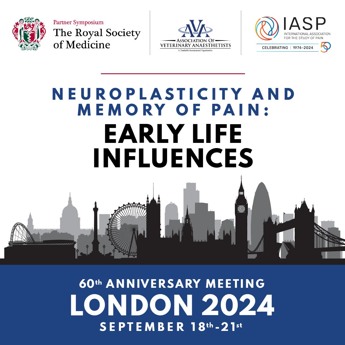 IASPpain's tweet image. Join IASP’s Non-Human Pain SIG at the Royal Society of Medicine for the Association of Veterinary Anaesthetists 60th Anniversary meeting on 21 September. bit.ly/3wDiQ9t