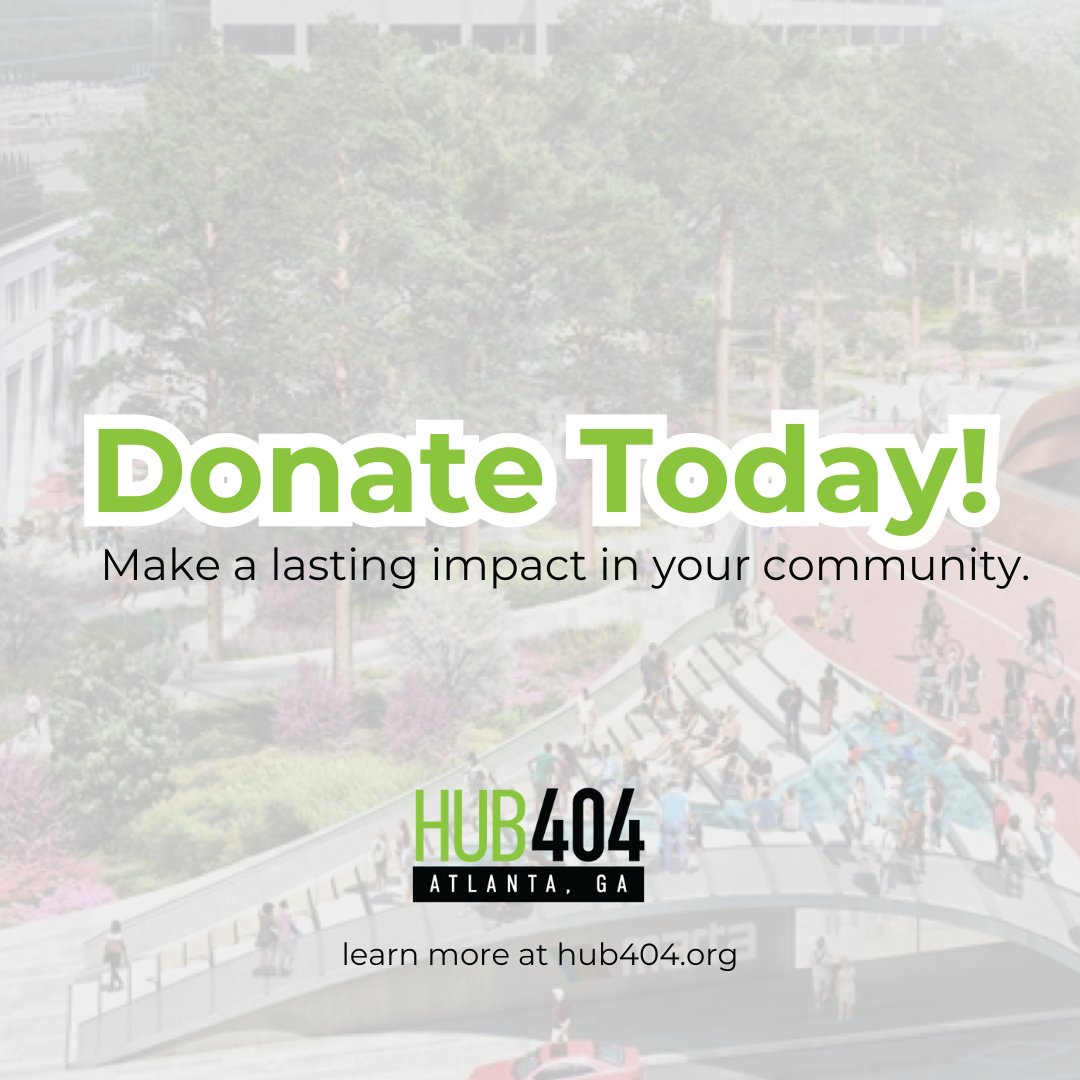 Hub404_Atlanta's tweet photo. Making a lasting impact, one donation at a time! 🌱 

We're excited to continue HUB404's mission to connect and 
transform Atlanta's green spaces. Join us in this journey! 

#Hub404 #EcoFriendly #AtlantaParks https://t.co/8Bgrrqhl6S