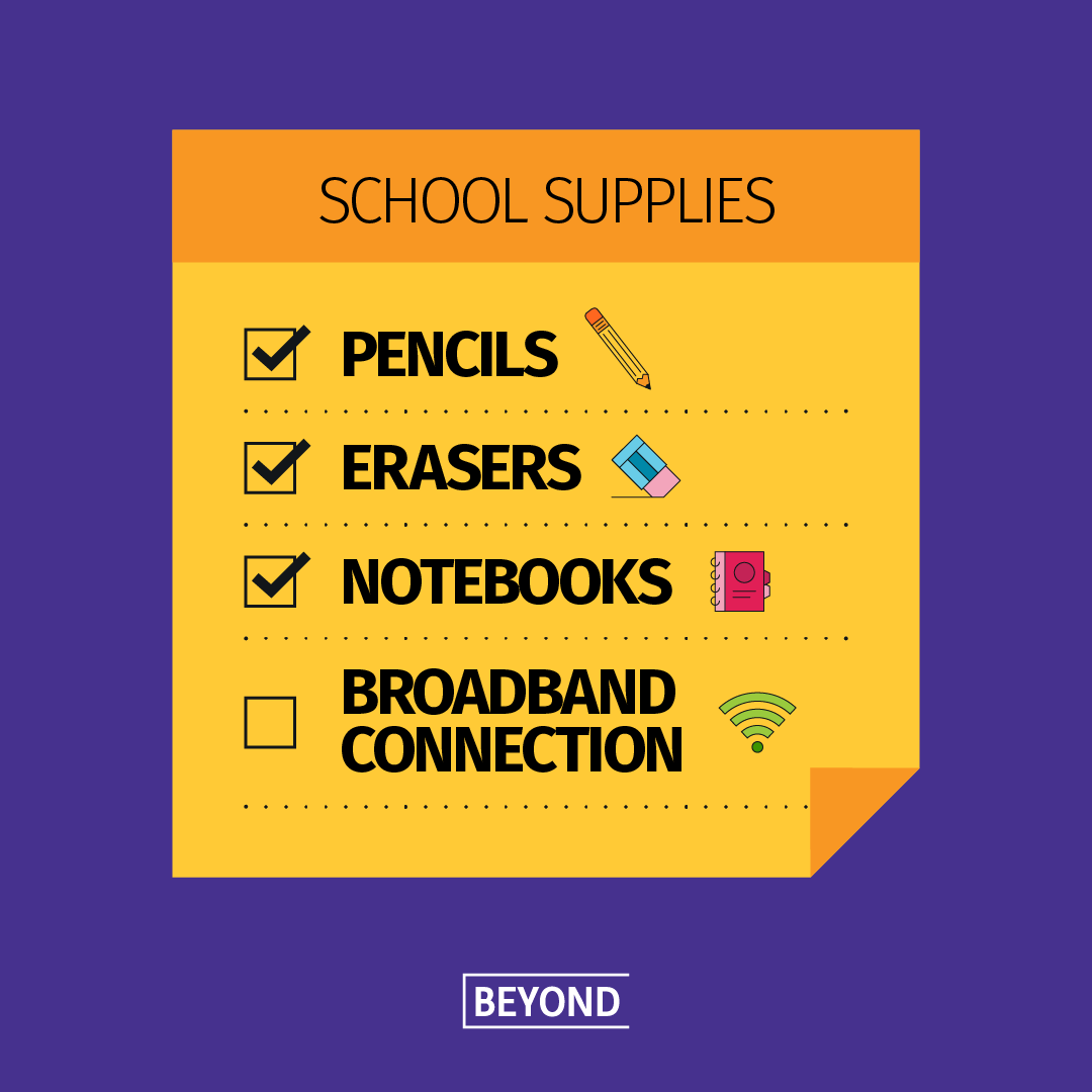 ExploreBeyond's tweet image. In today’s digital age, access to a reliable internet connection is important for quality education. Let’s ensure every student has what they need to thrive. #InternetForAll #BackToSchoolEssentials