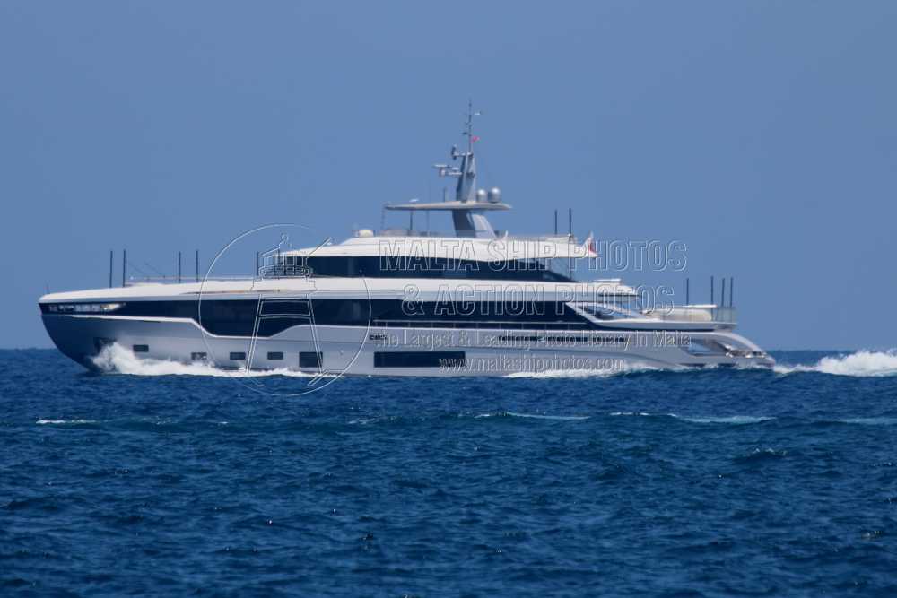 Shipguru's tweet photo. #2022built #AzimutYacht #GrandeTrideck #Qatariyacht #AL_GASSAR2022 #leaving #grandharbourmalta during her #maiden_call - 08.08.2024 - https://t.co/nfgboxcB5B - NO PHOTOS can be used or manipulated without our permission @AzimutYachtsHK @YachtspotterCom @ybw @YachtingMag https://t.co/usLdddByzn
