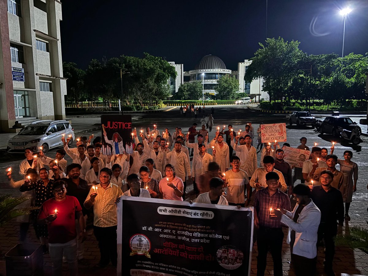 DBRRAMCKannauj's tweet photo. 🕯️We stand with the family of rape victim and doctors of RGKar We are with you in this fight for justice Dont lose hope We will continue on our efforts how much of an impact we could make till some concrete decisions are made 
#RGKarMedicalcollege #RGKAR #Abhaya #JusticeForRGKar https://t.co/e6jh20yPVi