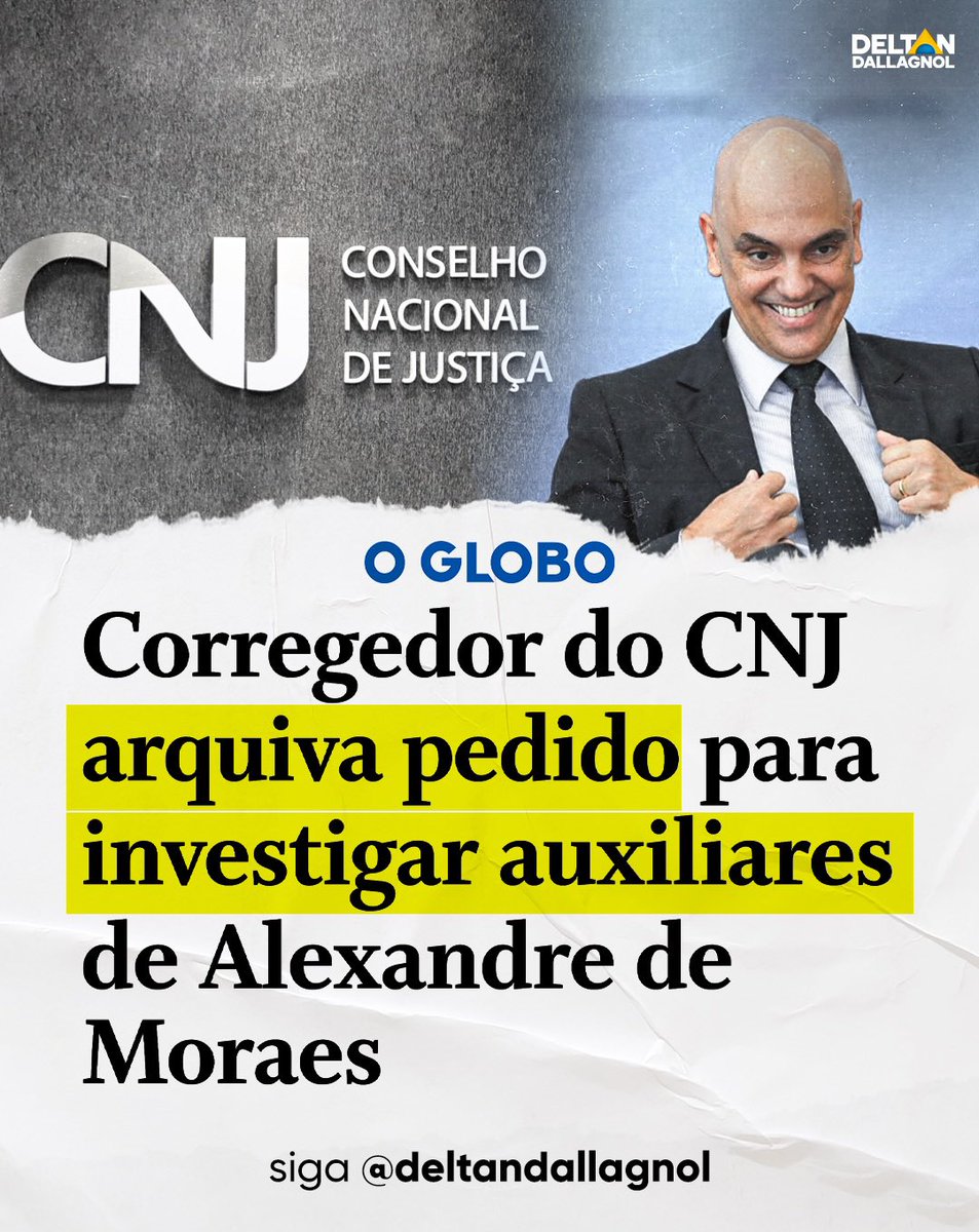 deltanmd's tweet photo. 🚨 O SISTEMA SE BLINDA: o corregedor nacional de justiça, Luís Felipe Salomão, arquivou hoje a representação do @partidonovo30 para investigar os juízes auxiliares de Alexandre de Moraes pelas ilegalidades reveladas pela Vaza Toga.

Salomão disse não ter enxergado nenhuma irregularidade, embora os próprios juízes auxiliares de Moraes no STF e no TSE tenham demonstrado preocupação com o que faziam e atuado para ocultar suas ações, porque poderiam ser questionados se descobertos.

Salomão se apoiou na justificativa, já desmontada, de que Moraes era presidente do TSE ao mesmo tempo em que era relator do inquérito das fake news no Supremo, ignorando que esse não é o ponto central do escândalo, mas sim as evidências de que Moraes encomendou relatórios no TSE contra alvos pré-selecionados para aplicar decisões punitivas que já estavam prontas.

Salomão, que não viu nenhuma irregularidade na Vaza Toga, é o mesmo corregedor nacional que tem atuado como carrasco dos juízes da Lava Jato, que, mesmo sem prova alguma de irregularidades, estão sendo "enforcados" em praça pública no CNJ.

O sistema se blinda.