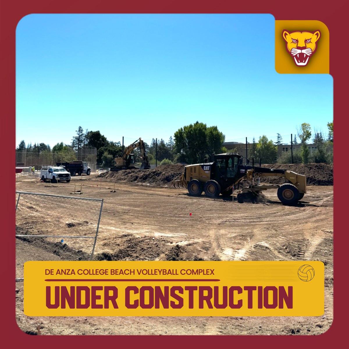 DeAnzaAthletics's tweet photo. #DigThis! De Anza College's new Beach Volleyball facility is officially in progress! ๐ง๐ด๐ https://t.co/WyIUPVhMBa