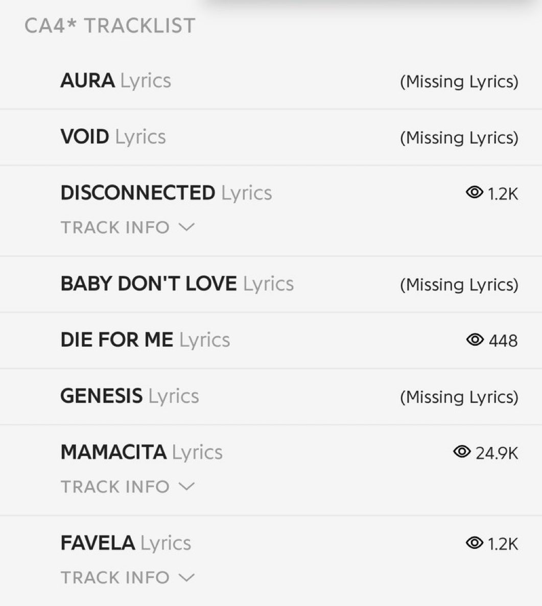DailyCAtour's tweet photo. potential C4 TRACKLIST 👀

Via: @atlanticseavey https://t.co/EKP4RXMcgF
