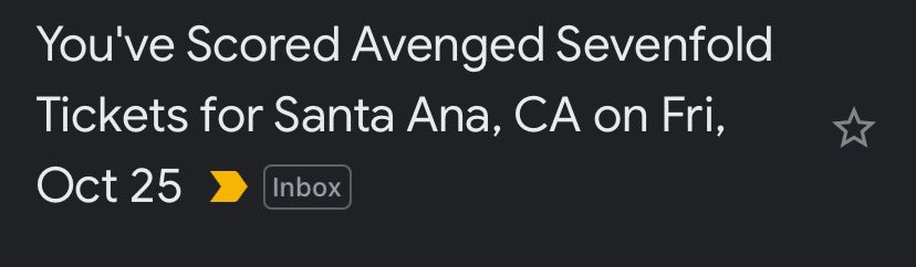 After a year of being active and missing several things DBC related due to school, I finally get to participate 🤘🏻
See you guys in October, <a href="/TheOfficialA7X/">Avenged Sevenfold</a> <a href="/DeathbatsClub/">Deathbats Club</a> and Death by Stereo