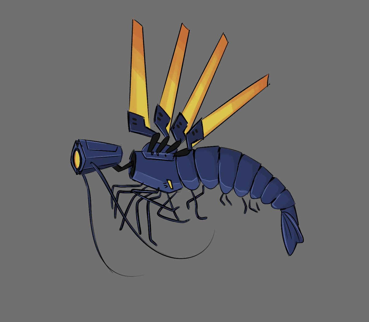 kikomanteli's tweet photo. i was feeling upset so i turned v1 into a shrimp https://t.co/7rNCY1nsfu