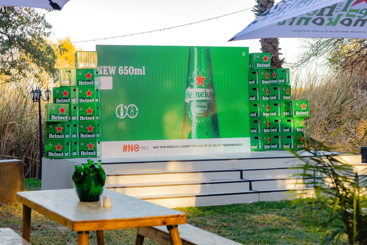 la_tonde's tweet photo. Officially Launched the Heineken 650ml Returnable bottle in Botswana😍 #HulkisHere #Openyourworld #SameGreatTaste 🍻 https://t.co/fkKTtSE73P