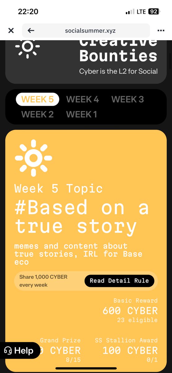 BilgiKasam's tweet photo. @BuildOnCyber @Optimism @Web3WithBinance 
Complete the creative bounties now! #SocialSummer https://t.co/xBmLNoamqU
