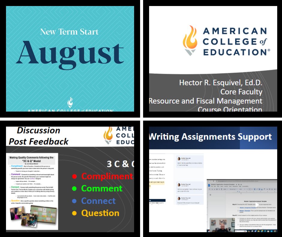 Starting a new term, especially online, can be daunting. An orientation helps ease students' concerns by providing them with the information and support they need to feel prepared. Best of luck to all of our students this term!