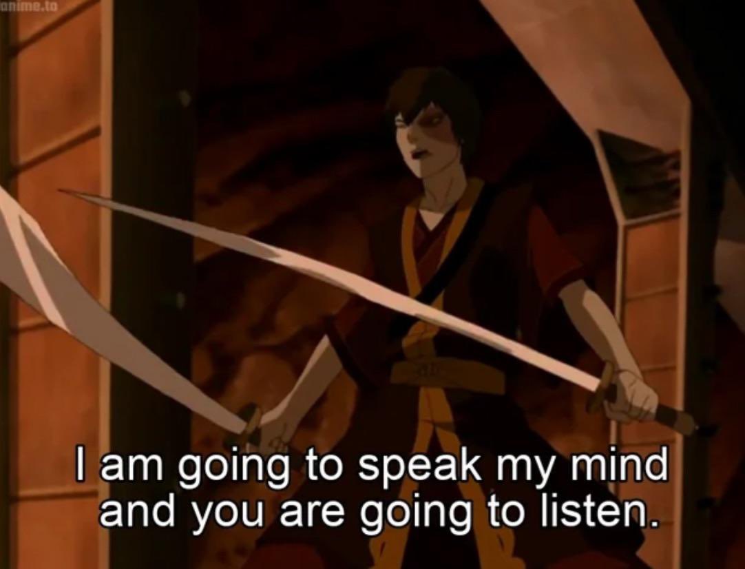 Zuko’s journey in  Avatar: The Last Airbender and his confrontation with Ozai reaffirmed for me the power of living authentically, even in the face of narcissistic abuse. His defiance shows that true strength comes from embracing your true self, not from seeking approval from