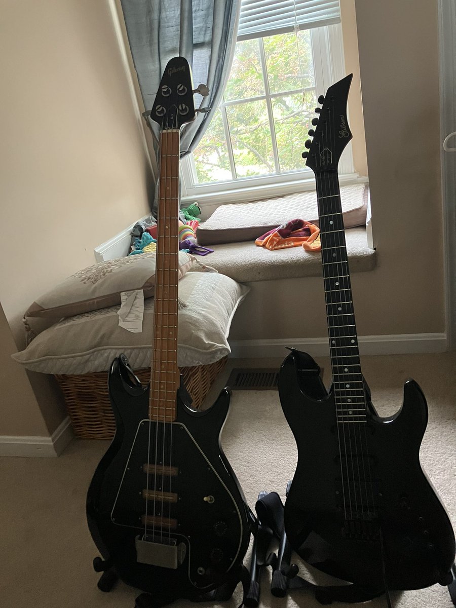 mattpodwysocki's tweet image. Recovering in bed but at least I have a bass and guitar to keep me company as well