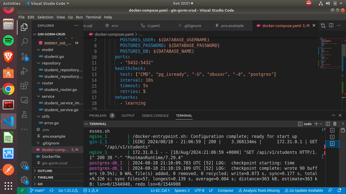 obusorezekiel's tweet image. 🎉 Finally solved the Nginx configuration issue in my Dockerized Vagrant setup! 🚀 Routing and load balancing are now working perfectly. On to the next challenge! 💪 #DevOps #Nginx #TechWins #Docker