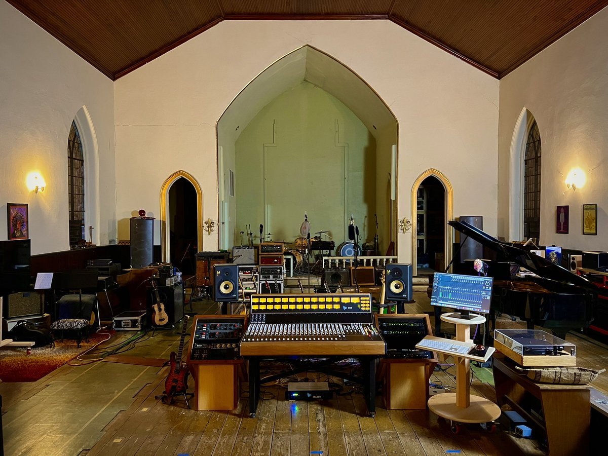 ThisIsAPIaudio's tweet photo. Holy Moley - This 2448 looks and sounds heavenly in a private studio inside a re-purposed church sanctuary in upstate New York. #apiaudio #apiconsoles #api2448 #recordingstudio #recording #analog #musicproduction #musicproducer #recordingengineer #studiogear https://t.co/23kg2BNGFf