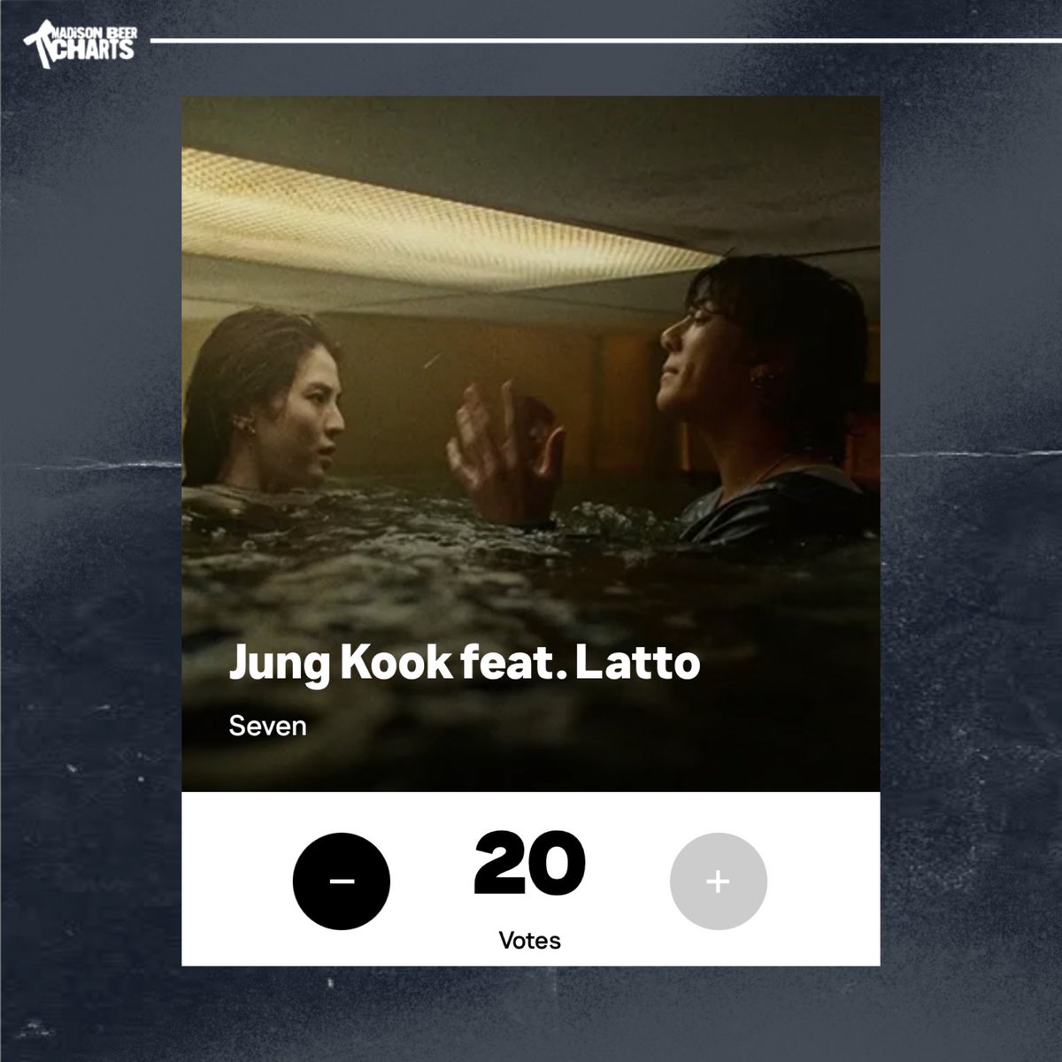madisonchart's tweet photo. Madison Beer Stans! let’s vote for an artist that loves &amp; supports Madison, #Jungkook for this year’s #VMAs! 

• Best Collaboration (“Seven”)
• Best K-Pop (“Seven”)

Jungkook stans will also be buying and streaming “Make You Mine” for the Hot 100 entry! 🤍 https://t.co/A2DHWFlOSe