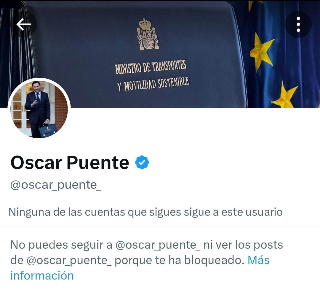 A mi no me importa que el Sr. Ministro me haya #BLOQUEADO por decirle las verdades.
Lo que me importa es que tiene abandonado a todo su Ministerio y no atiende ninguna de sus responsabilidades.
Esta es la democracia del Gobierno Sanchista, la mordaza.

RT para que le llegue ⤵️
