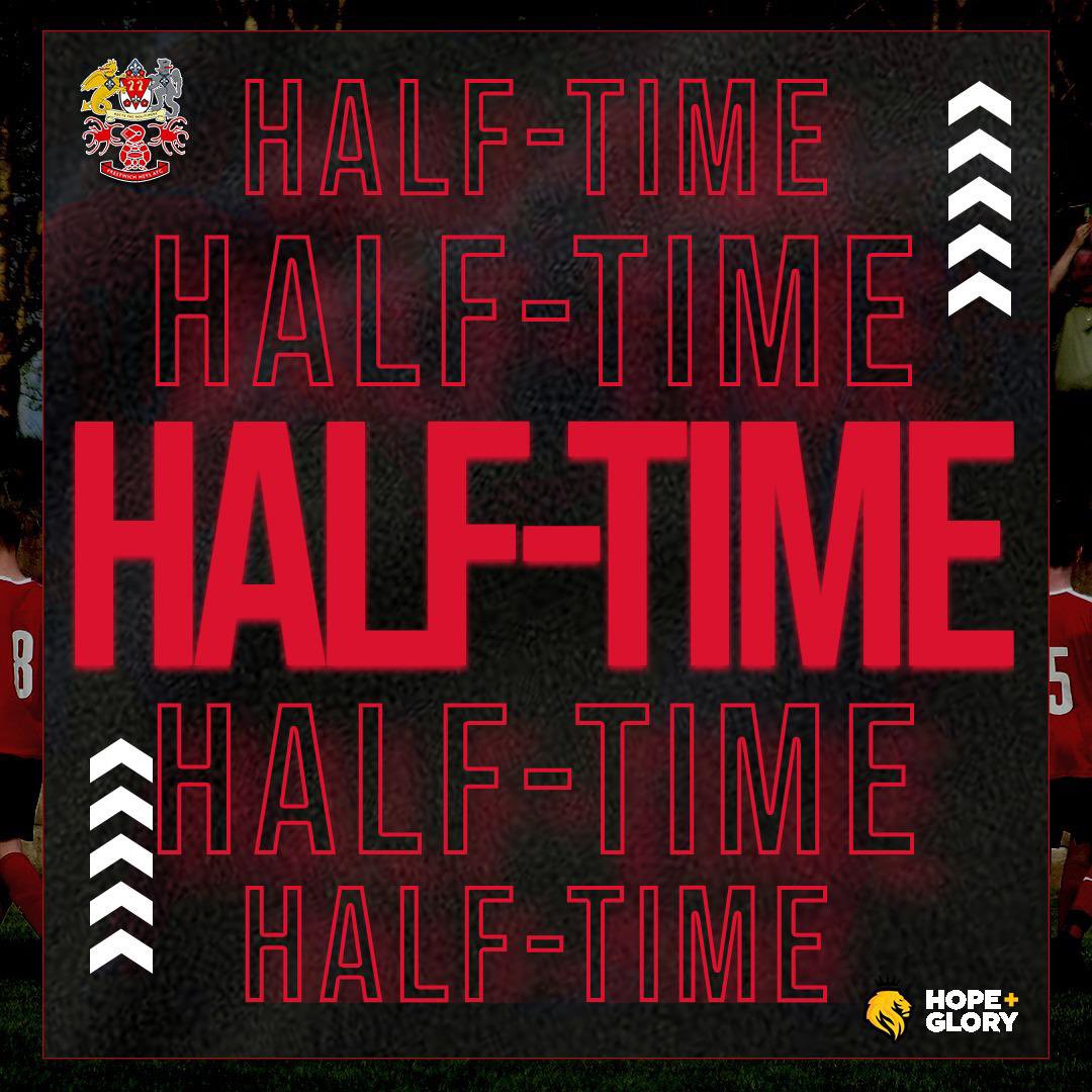 Heys 0 Abbey Hey 1
Heys trail at the break. They will reflect on three great one on one chances that could have given this game a different complexion but it’s Abbey Hey who lead on the stat that matters. All to play for second half