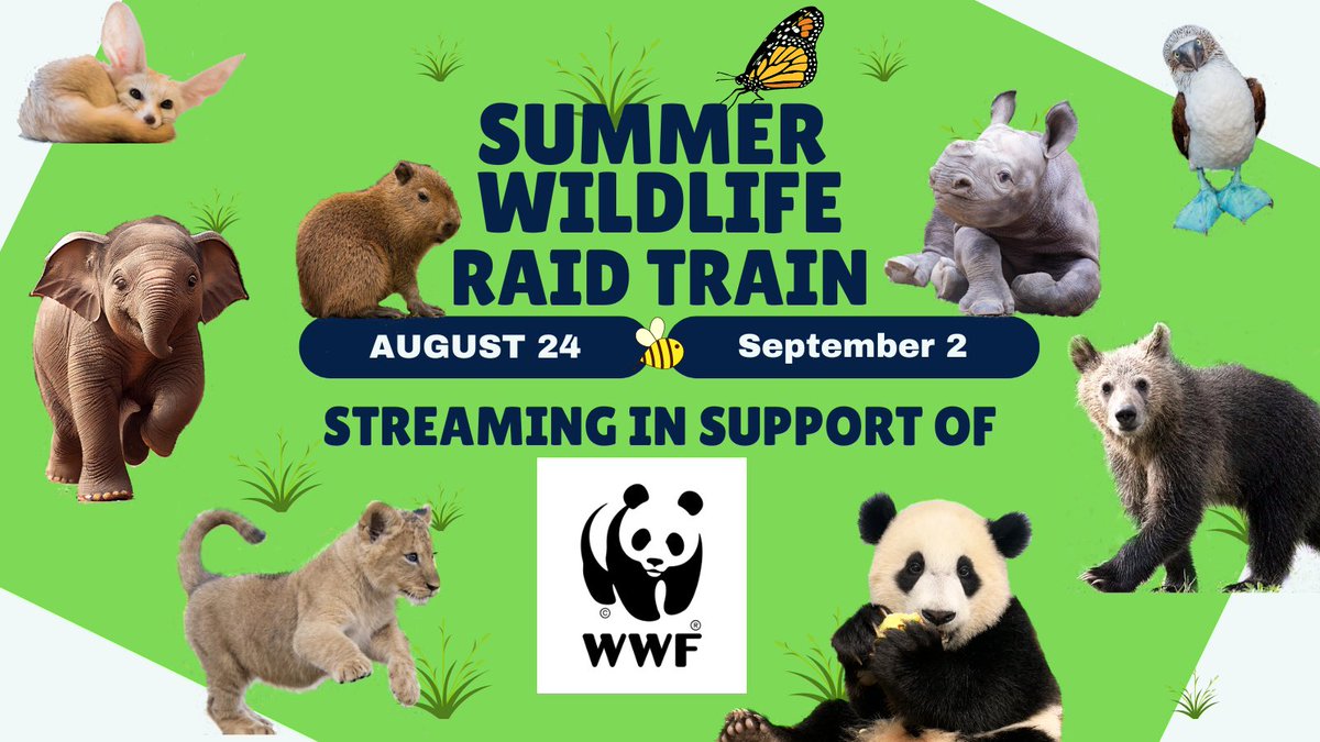 This Saturday I have the privilege of starting the 2024 WWF Raid Train organized by <a href="/ActorPat/">ActorPat</a>! This is an incredible honor and it would mean the world to have you join us at 9:00 am PST!
