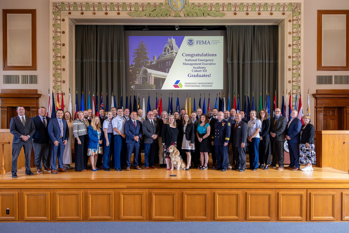 Congrats to the National Emergency Management Executive Academy (NEMEA) Cohort 12 recent graduates! 

The NEMEA provides an opportunity for senior emergency management leaders to learn in a collaborative environment.

Learn more: training.fema.gov/programs/empp/…