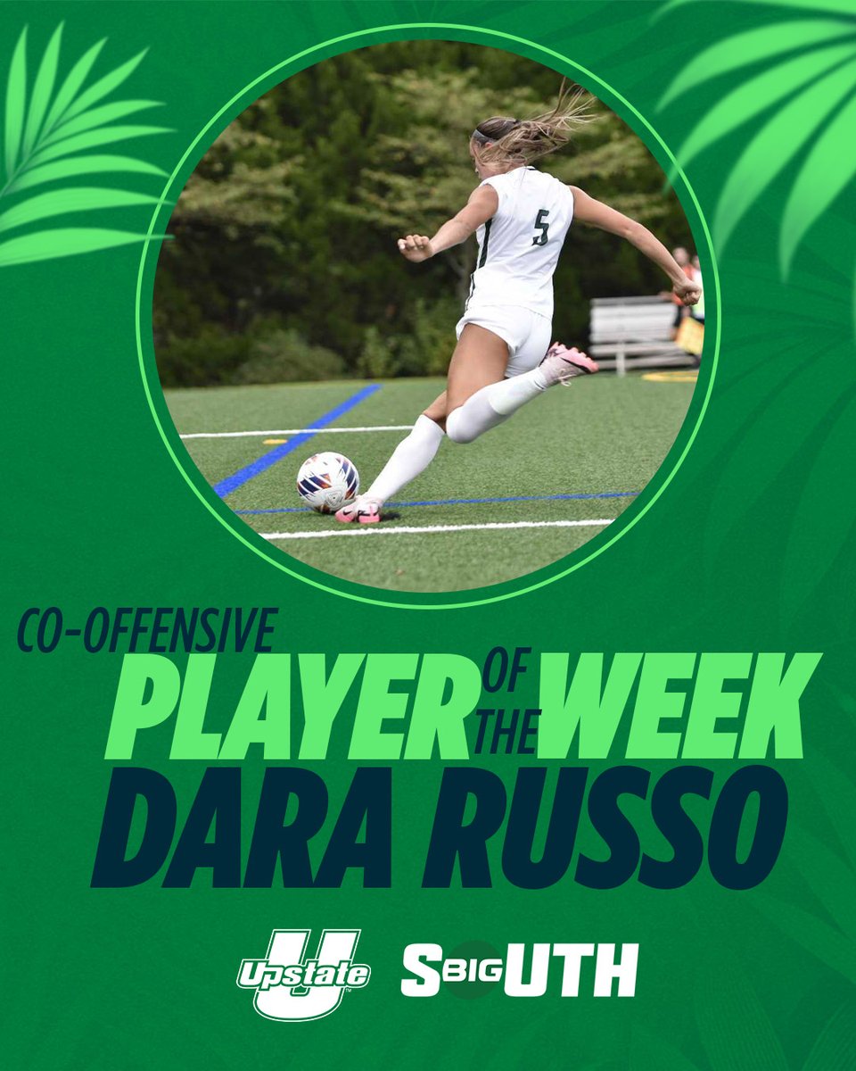 Russo tallied two goals on four shots against Queens University to help Upstate collect its first win of the 2024 season!

Russo is named the Big South Co-Offensive Player of the Week!

#SpartanArmy ⚔️