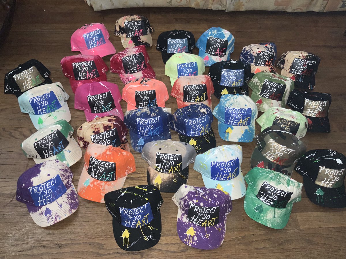 UncuttArt's tweet photo. New collection of one of one custom handcrafted hats. Who wants one? And which is yur fav? https://t.co/7YHphNvHHW