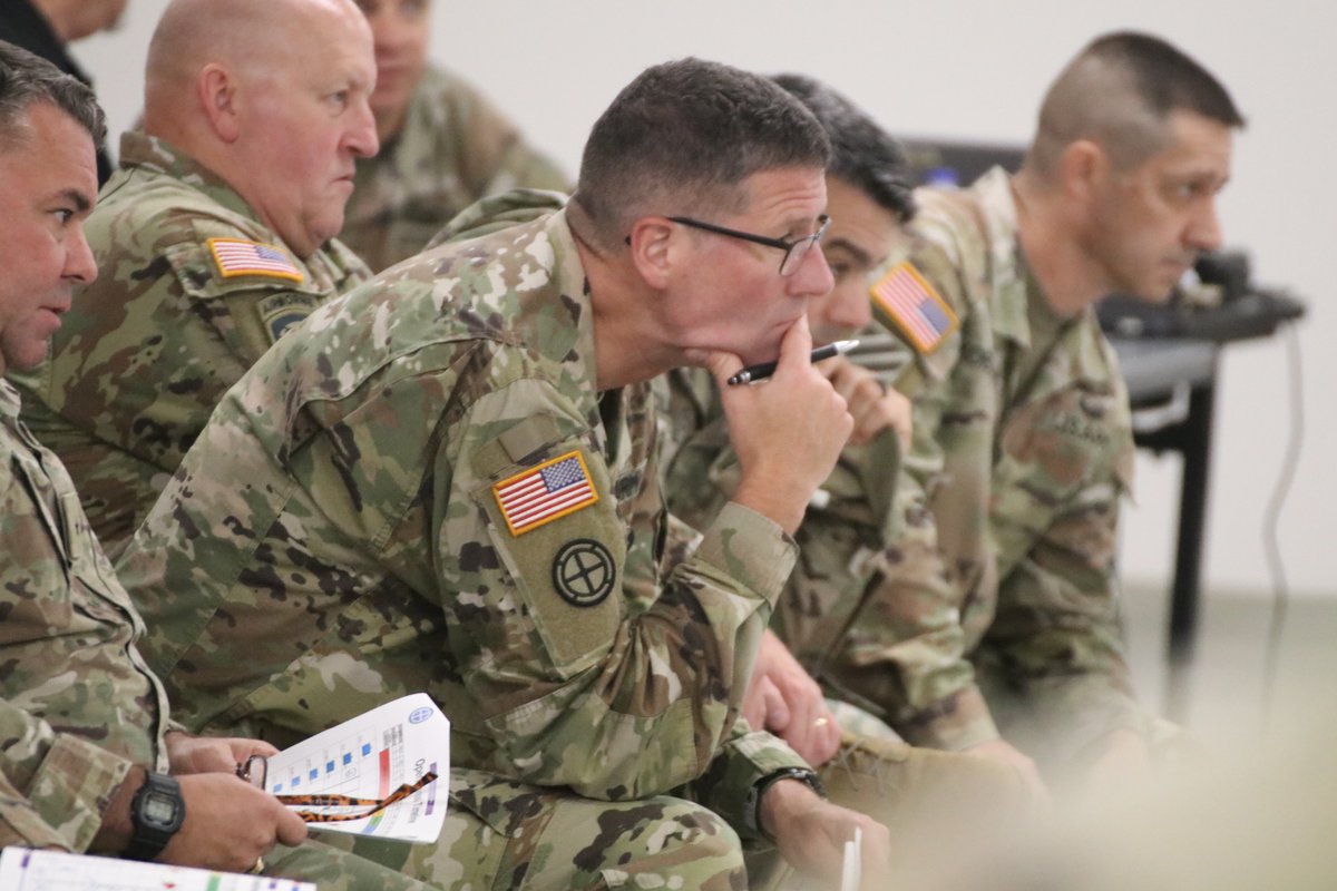35th Infantry Division (@35div) on Twitter photo Maj. Gen. John Rueger, 35ID Commander, observed the Combined Arms rehearsal during the combined Command Post Exercise with <a href="/FightingFirst/">1st Infantry Division</a>. In addition to the two divisions, several reps from the 35th's aligned brigades participated, including the 35th Division Artillery. Maj. Gen. John Rueger, 35ID Commander, observed the Combined Arms rehearsal during the combined Command Post Exercise with <a href="/FightingFirst/">1st Infantry Division</a>. In addition to the two divisions, several reps from the 35th's aligned brigades participated, including the 35th Division Artillery.