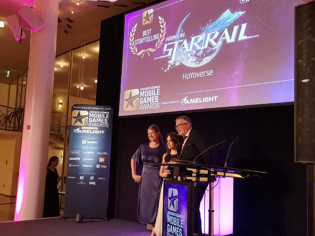 Honkai Star Rail wins Best StoryTelling Award from Mobile Game Awards 2024! 🥇

#HonkaiStarRail #崩壊スターレイル