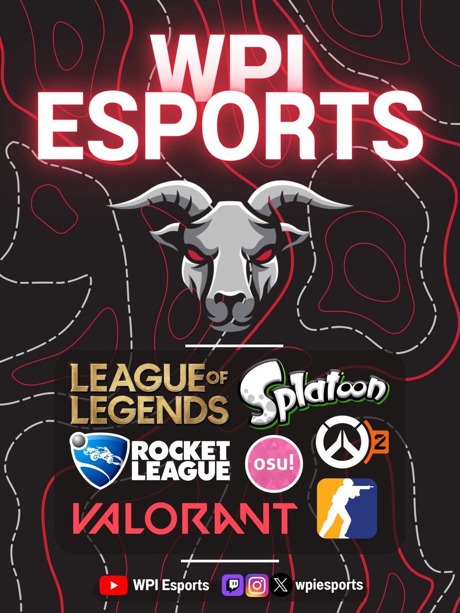 Welcome back - there are a couple things to look out for as we kick off the new school year.

Be sure to join the WPI Esports Discord at discord.gg/sPMpg2Zu. 

If you are interested in signing up to play on a team, information will be posted in the discord shortly!