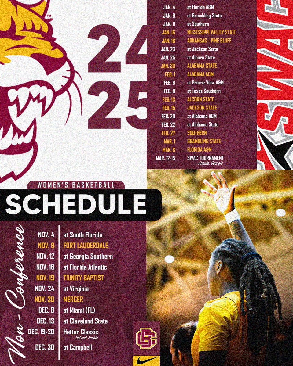 𝗜𝗧'𝗦 𝗔𝗕𝗢𝗨𝗧 𝗧𝗛𝗔𝗧 𝗧𝗜𝗠𝗘 😼 🏀 

Peep our 2024-25 schedule 👀 

#𝙃𝙖𝙞𝙡𝙒𝙞𝙡𝙙𝙘𝙖𝙩𝙨 | #𝙋𝙧𝙚𝙮𝙏𝙤𝙜𝙚𝙩𝙝𝙚𝙧
