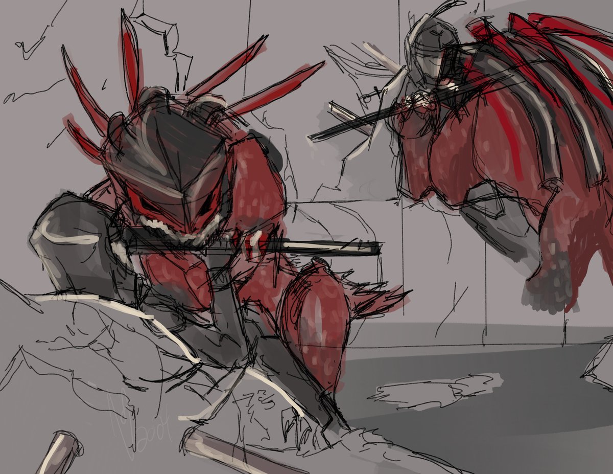 PerihCasual's tweet photo. Some silly arts inspired by the events of my roleplay writing adventures with a lovely Cayde. :>
Got mauled by a War Beast - broke some ribs - Warlock offered a healing grenade. Was informed healing grenades during Ghaul's era hurt like a beetch.
#perihscribs #Destiny2Art https://t.co/IQkdOrUZh2